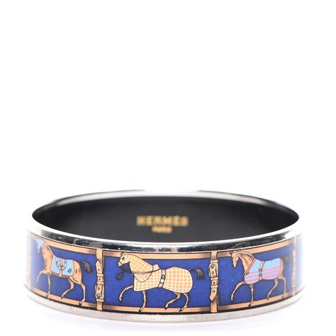 hermes wide bracelet horses|Hermes equestrian bracelet.